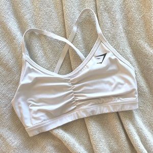 Gym Shark Ruched VNeck Sports Bra
